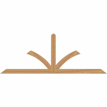 Ekena Millwork Richland Smooth Timber Gable Bracket, Western Red Cedar, 84"W x 31"H x 3 1/2"D x 3 1/2"F, 9/12 Pitch GBW084X31X0404RIC00SWR